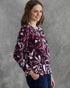 Yarra Trail Foliage Print Long Sleeve Top