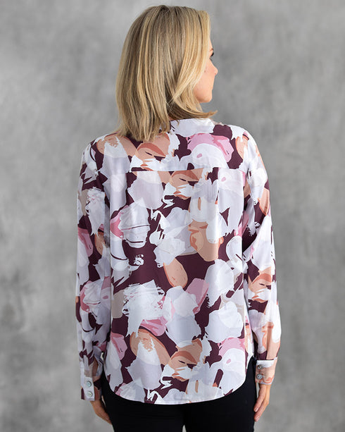 Yarra Trail Viscose Peony Print Top