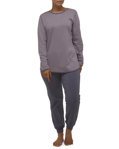 Yuu Reversible PJ Set Spot - Grey/Pink