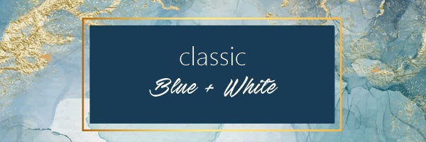It's the classic Blue + White