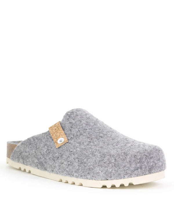 DR Feet Felt Wool Slipper Hef - Dark Grey