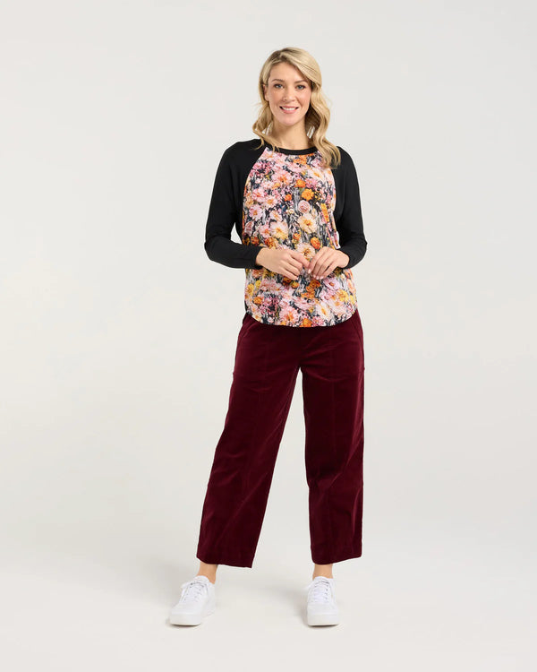 Black Stone Chandler Print Front Top Monets Garden