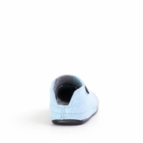 Hilda felt wool slipper Dr Feet - Light Blue