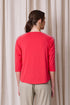 Newport Marquee Rib Splice Tee - Coral