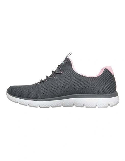 Skechers Summits - Radiant Flow - Charcoal/Pink