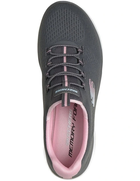 Skechers Summits - Radiant Flow - Charcoal/Pink