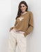 Moss  Sweat Band Logo Sweat Shirt - Coffee/Pink