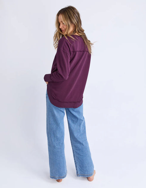 Foxwood Simplified Crew - Plum