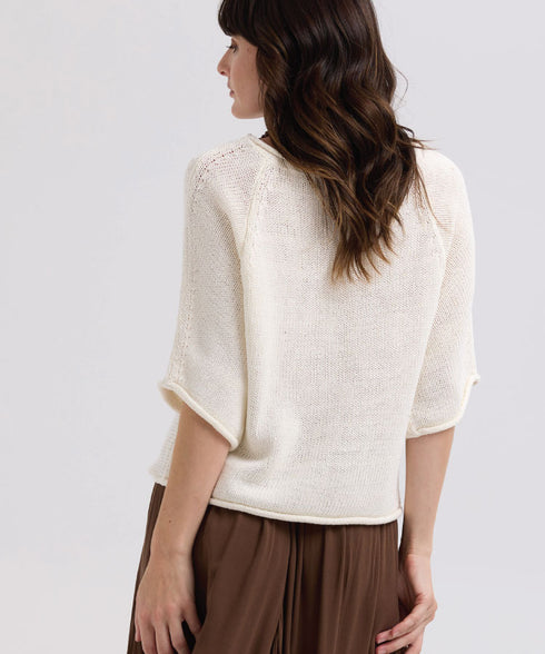 LD+C Textured Jumper LC7764 - White