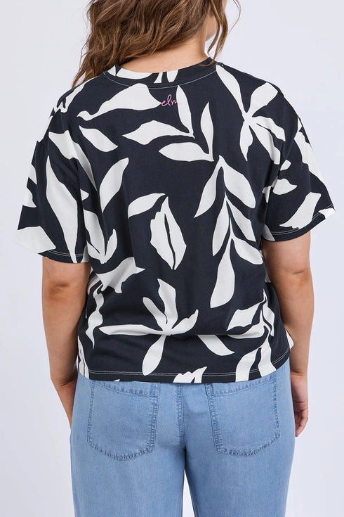 Elm Mimosa Tee - Black/White