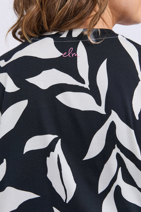 Elm Mimosa Tee - Black/White