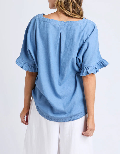 Elm Tilda Chambray Shirt - Light Blue