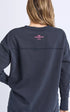 Elm Flaming Heart Crew - Navy