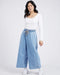 Elm Greta Wide Leg Pant - Mid Blue Denim