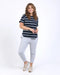 Elm Halli Tee - Navy Stripe