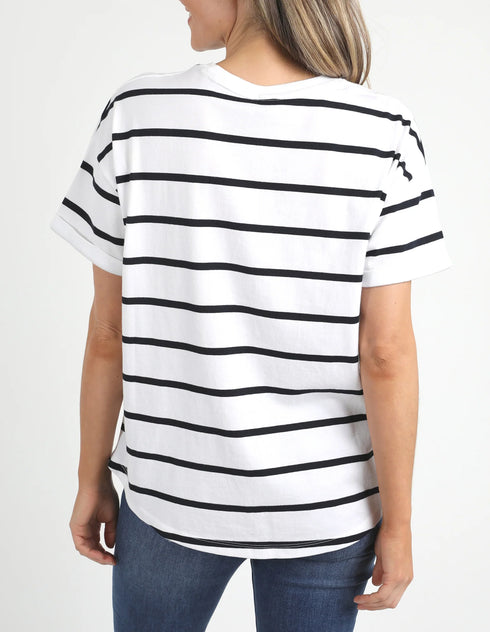 Elm Halli Tee - Navy Stripe