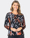 Renoma Bloomout Burnout top -  Black Mix