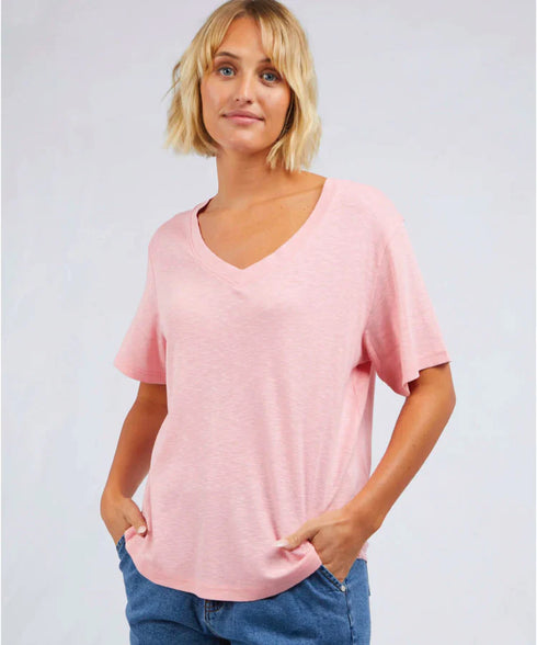 Foxwood Classic V Tee - Pink Icing
