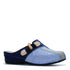 Dr Feet Floss Felt Wool Slipper - Navy Multi