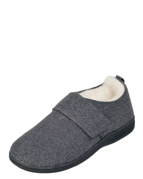 Mi Woollies Ellington Grey Marl Slipper