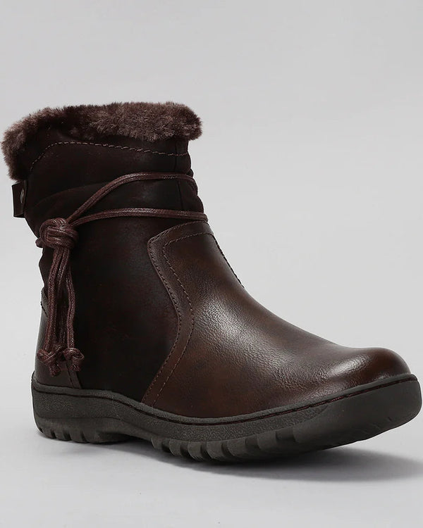 CC Resorts Gemma Vegan Boot - Chocolate