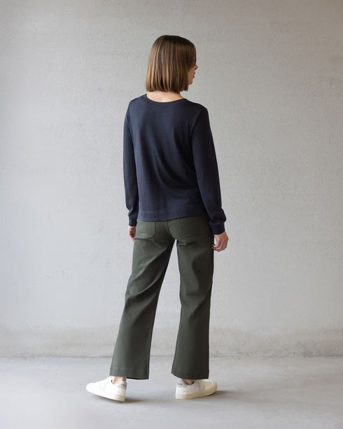 Vassalli Remy Merino Top - Midnight