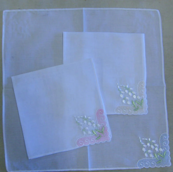 Hankies Small Embroidered  Small corner Flower