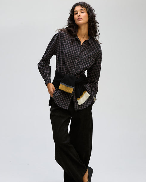 LD+Co Poker Dot Shirt - Black Spot