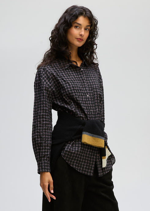 LD+Co Poker Dot Shirt - Black Spot