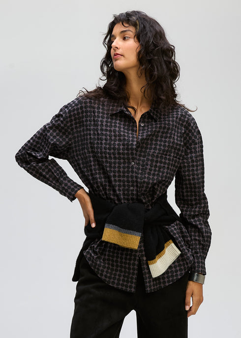 LD+Co Poker Dot Shirt - Black Spot
