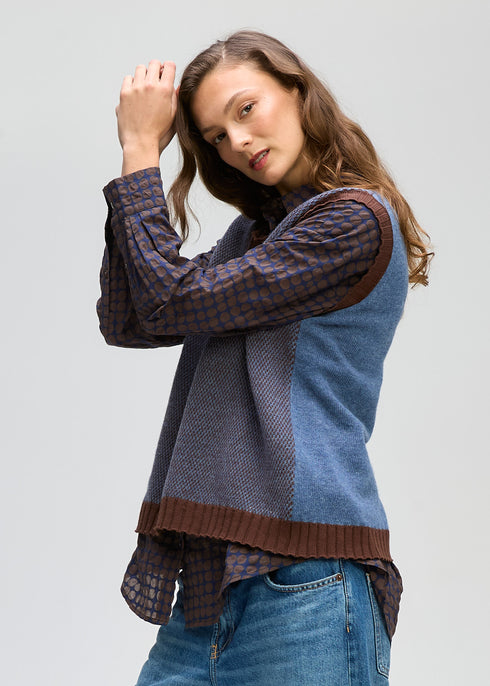 LD+Co Poker Dot Shirt - Cocoa Spot