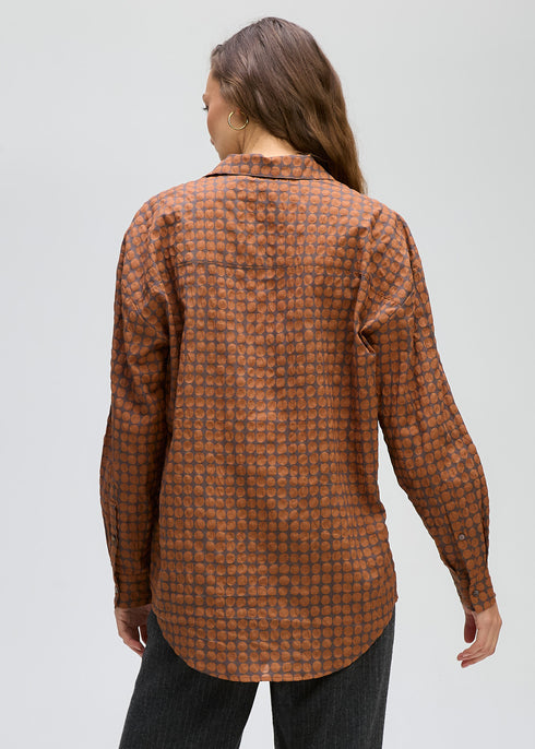 LD+Co Poker Dot Shirt - Toffee Spot