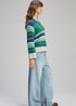 Zaket & Plover Stripe Pop Jumper - Parsley