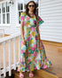 Charlo Josie Maxi Dress Green Floral