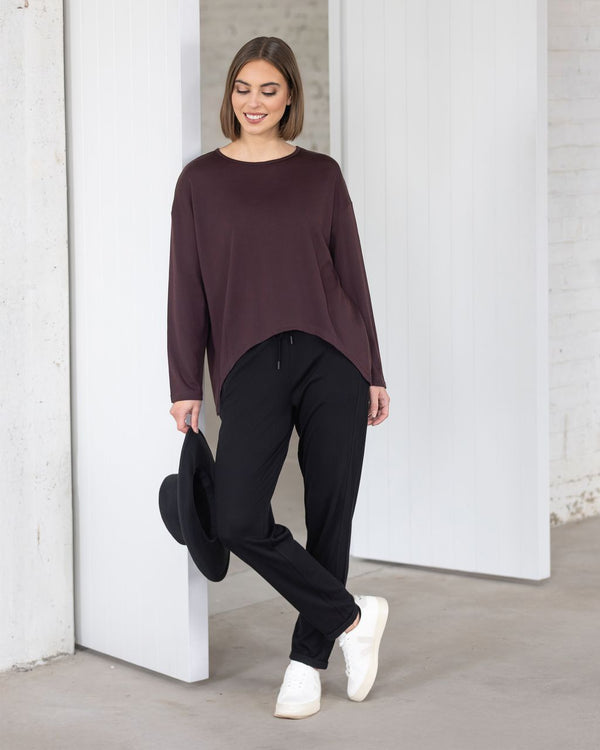 Vassalli Quinn Merino Top - Berry