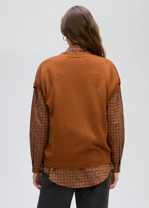 LD+Co Button Vest - Nutmeg