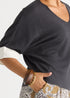 LD+Co Contrast Cuff Top - Graphite