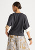 LD+Co Contrast Cuff Top - Graphite