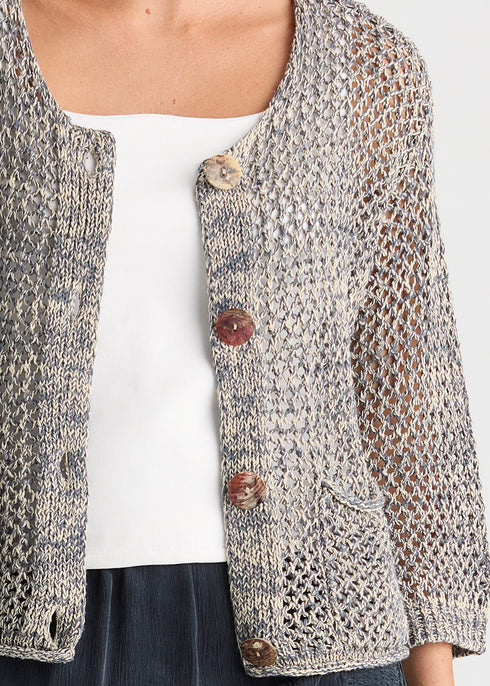 LD+Co Colour Mix Cardi - Graphite