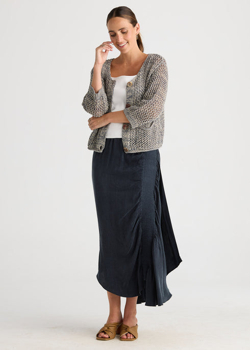 LD+Co Colour Mix Cardi - Graphite