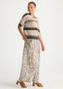 LD+Co Stripe Lace Top - Graphite