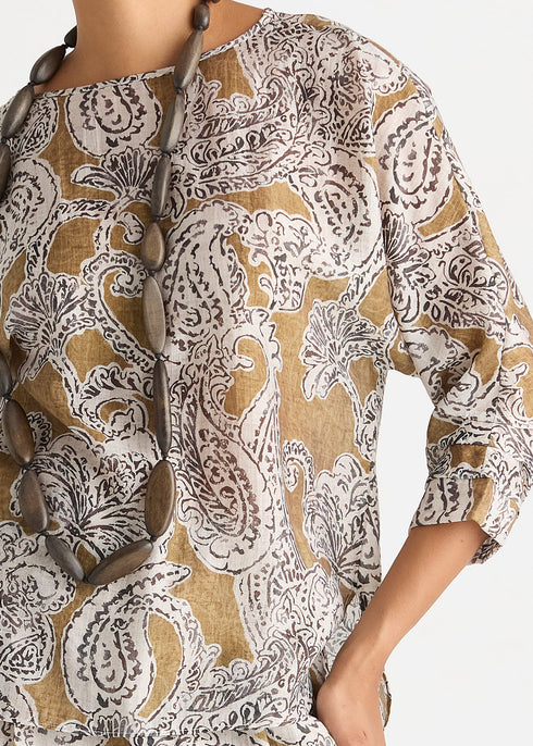 LD+Co Relaxed Print Top -  Paisley