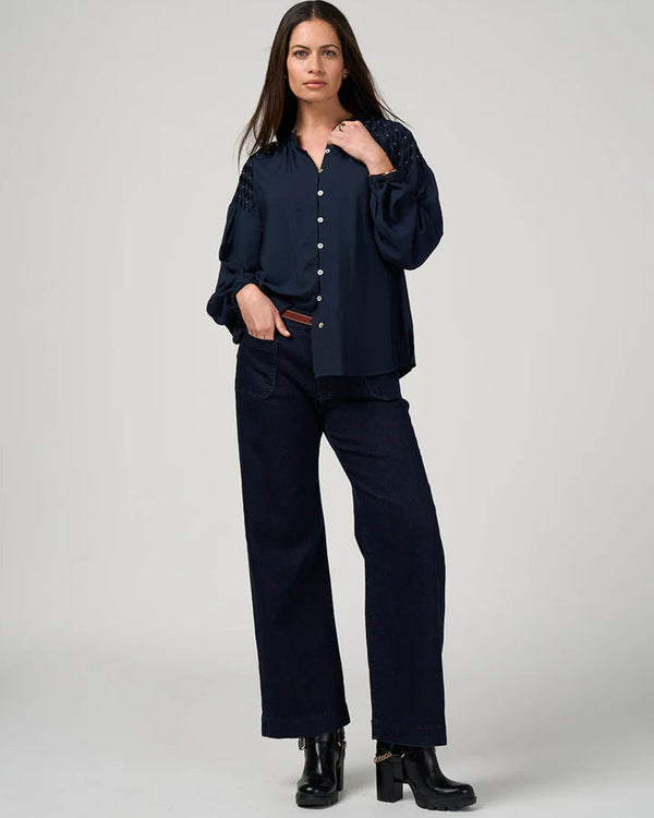 Loobies Story Bijou Blouse - Indigo