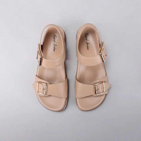 La Sansa  Naked Arches Leather Sandal - Sand