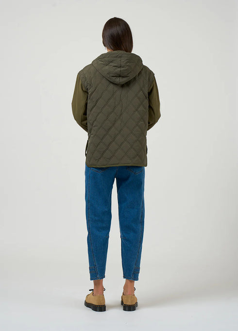 Madly Sweetly Tetris Jacket - Khaki