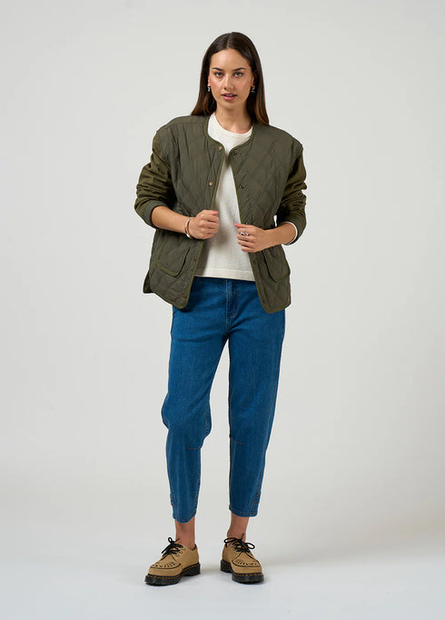 Madly Sweetly Tetris Jacket - Khaki
