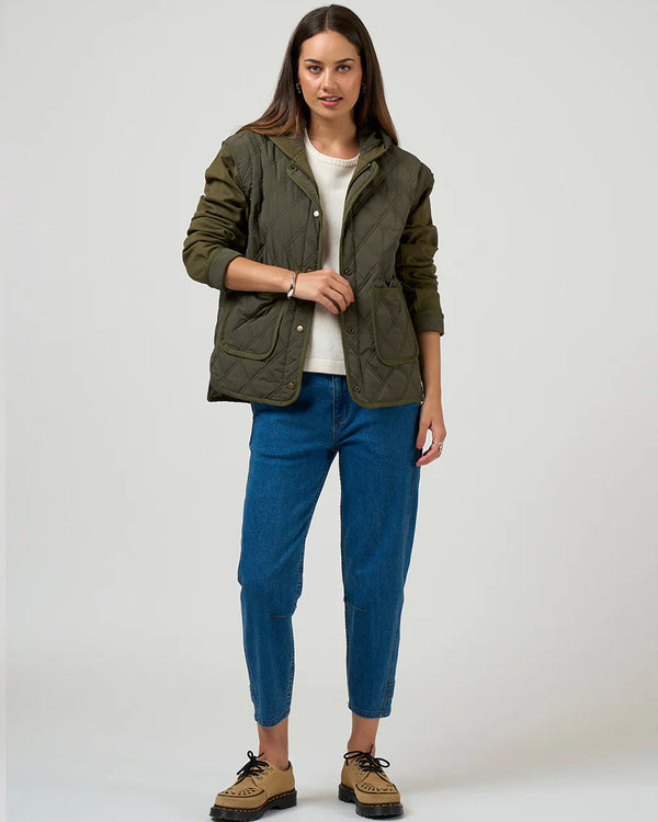 Madly Sweetly Tetris Jacket - Khaki