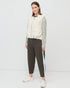Marco Polo Side Stripe Ponte - Khaki