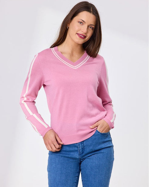 Newport Reagan Merino Jumper -  Soft Pink