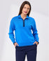 Newport Cruz Zip Placekt Merino Jumper - Bright Blue